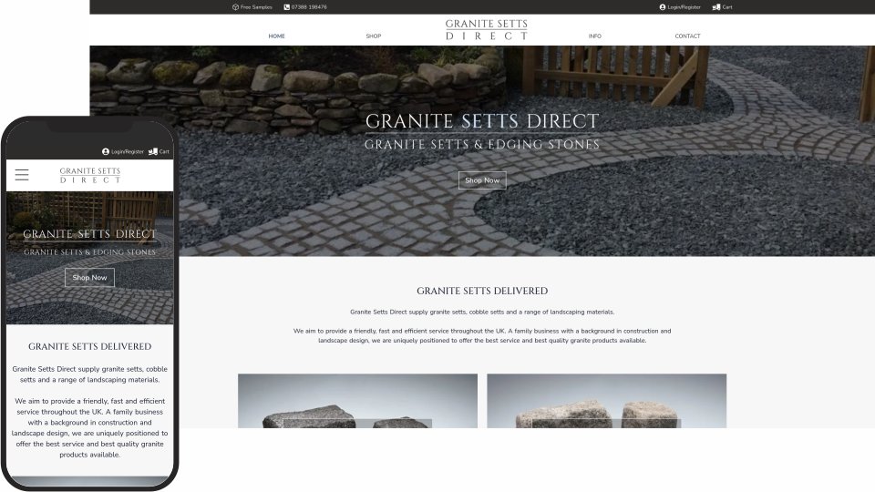 Granite Setts Direct - Headless Ecommerce Website