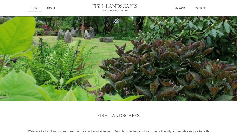 Fish Landscapes - Landscaping Business Website